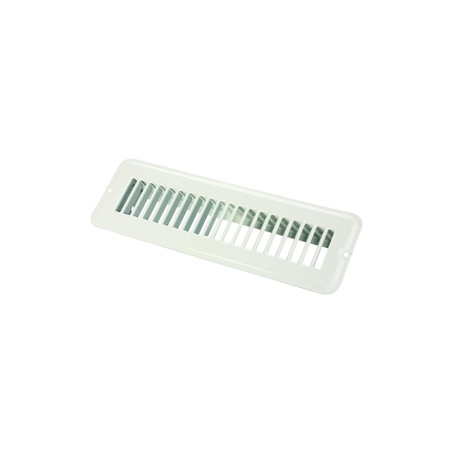 JR Products Metal Floor Registers, White Undampered