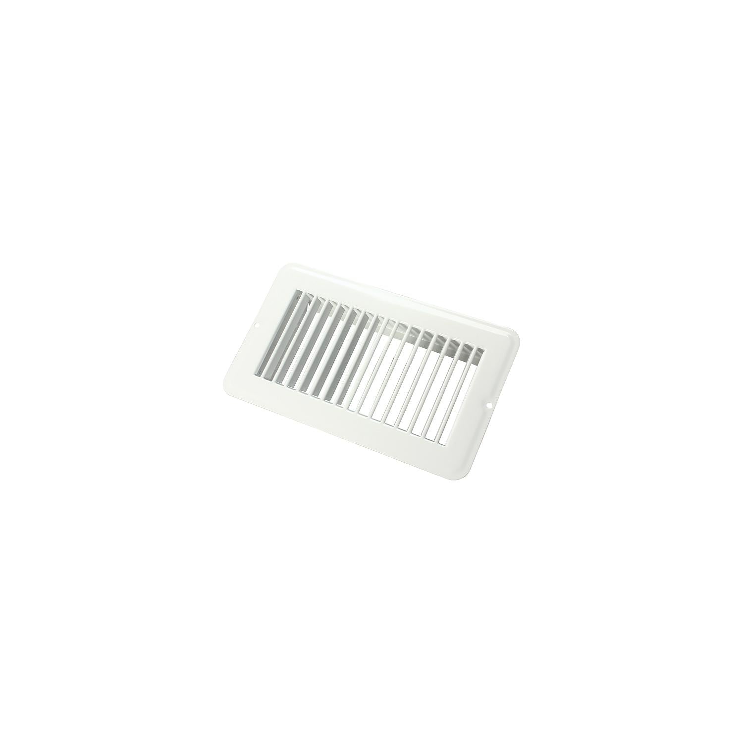 JR Products Metal Floor Registers, White Undampered