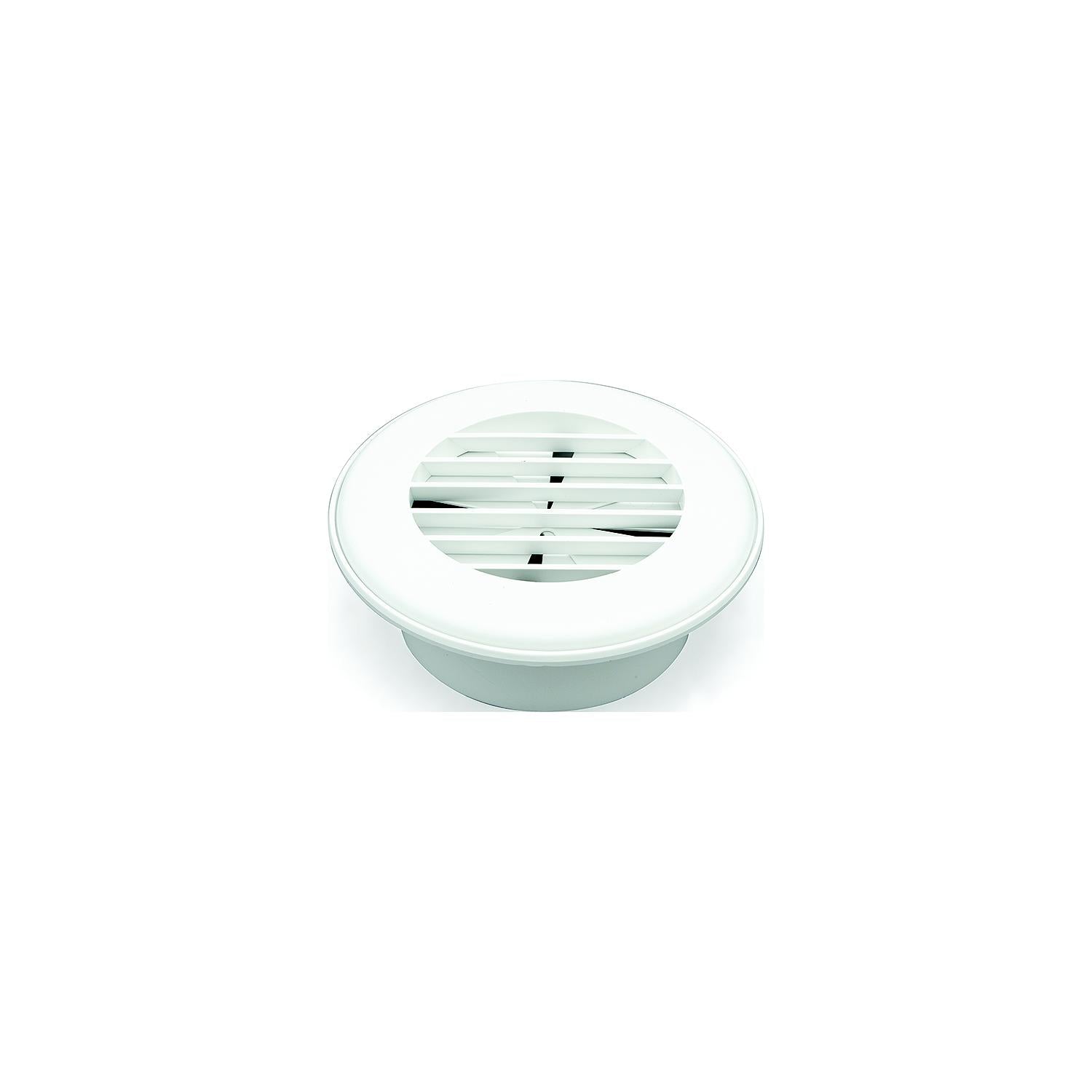 865-94267 Thermovent Ducted Vent, 4" w/ Damper, Polar White