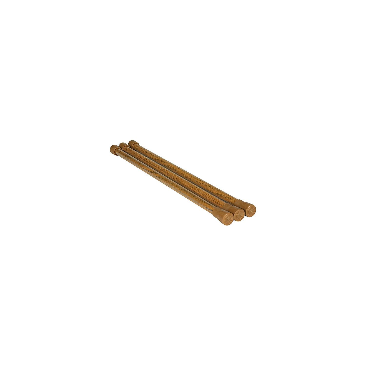 Camco 43823 Refrigerator Bars Oak Look (3/Pack)