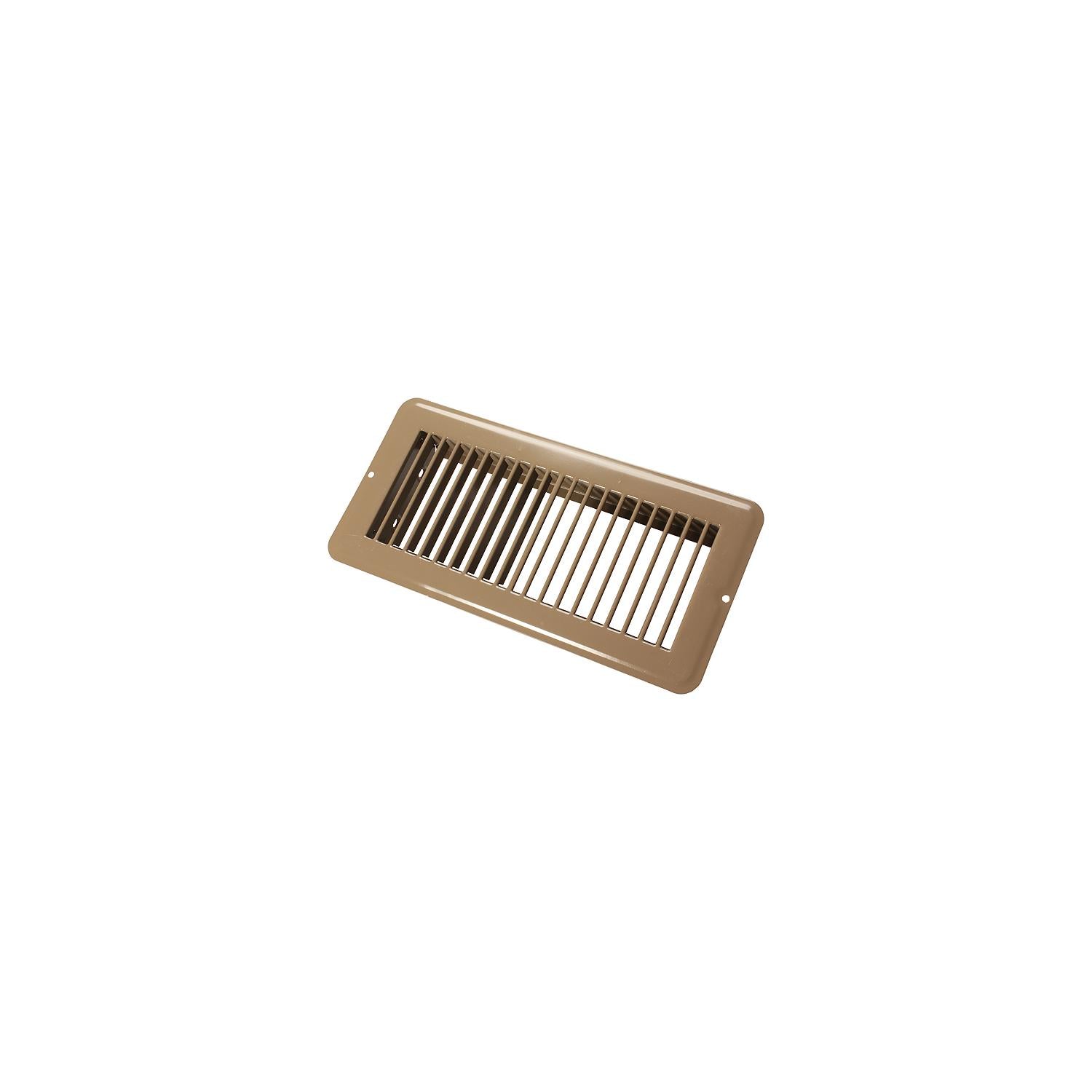 JR Products Metal Floor Registers, Brown Undampered