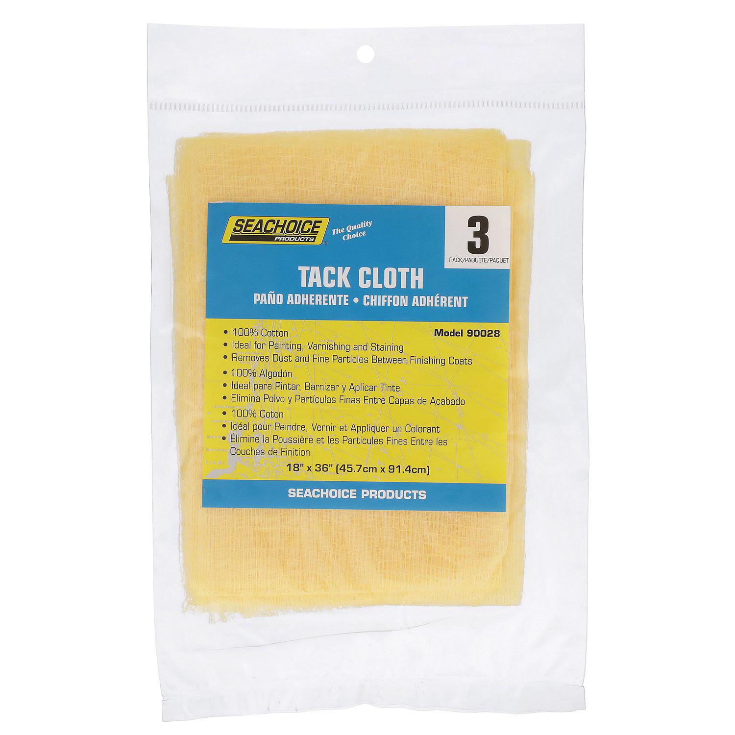 Seachoice 90028 Tack Cloth, 3-pk, Bag