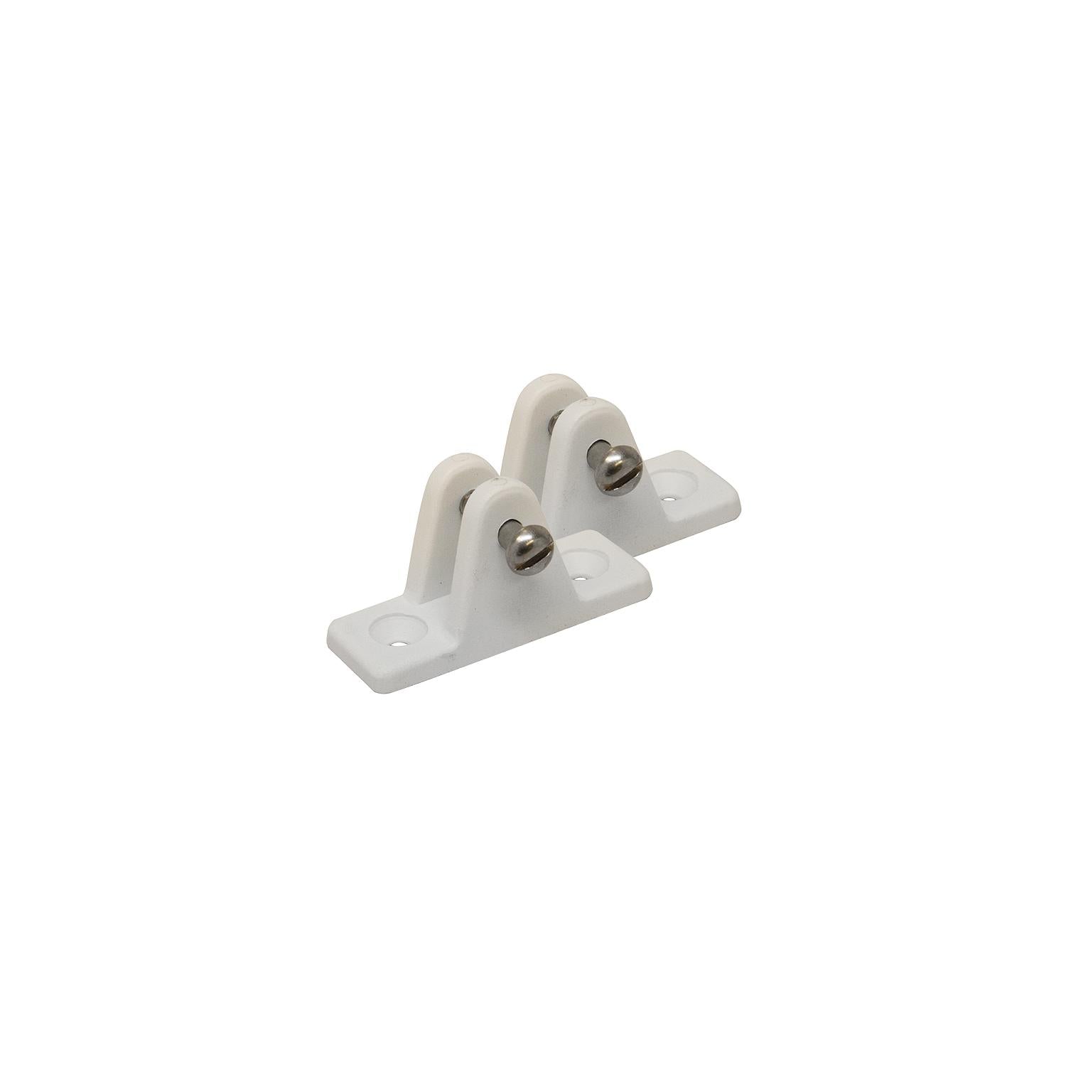 Lg Deck Hinge/Angled White 2/Cd