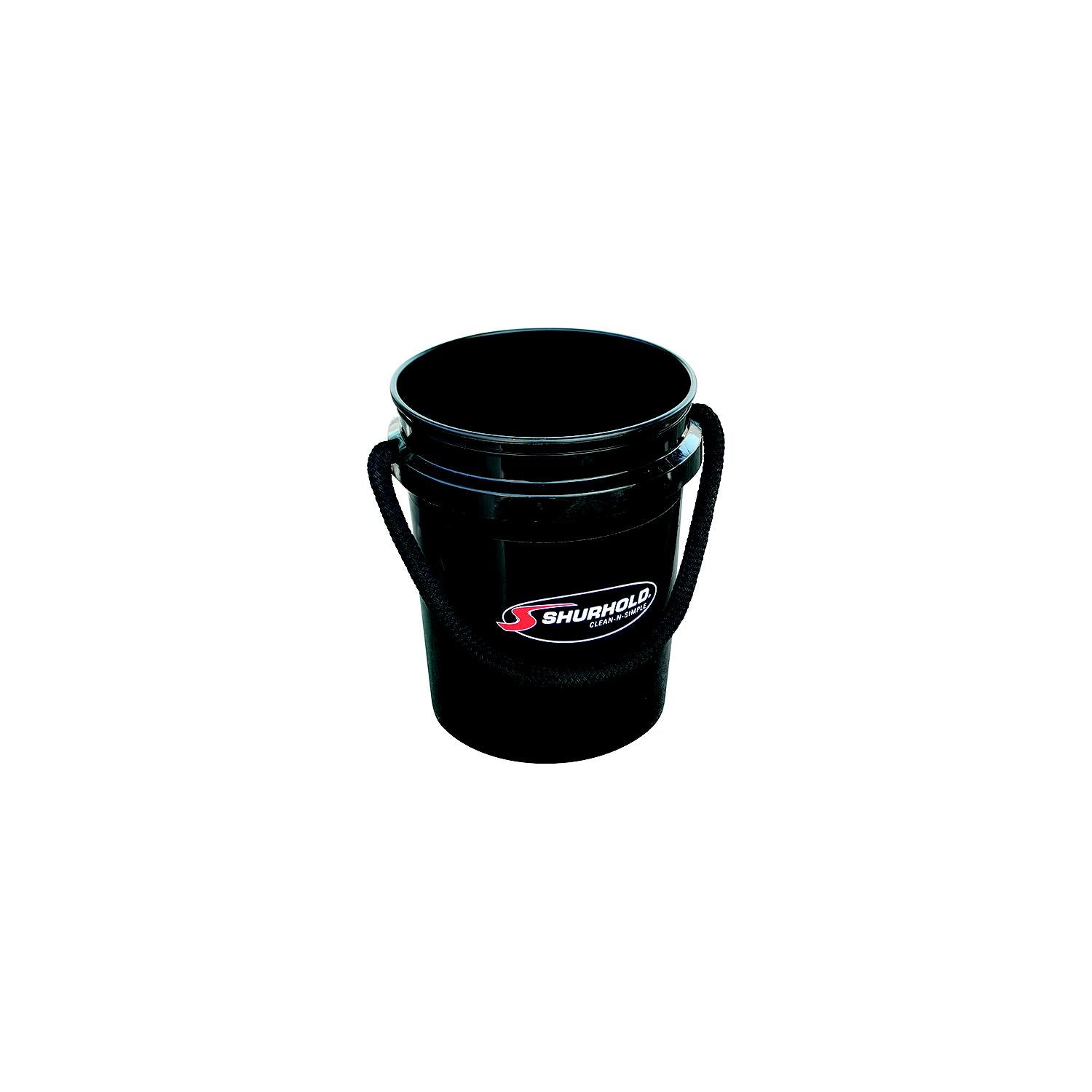 Shurhold 2452  Rope Handle Bucket, 5 Gal., Black