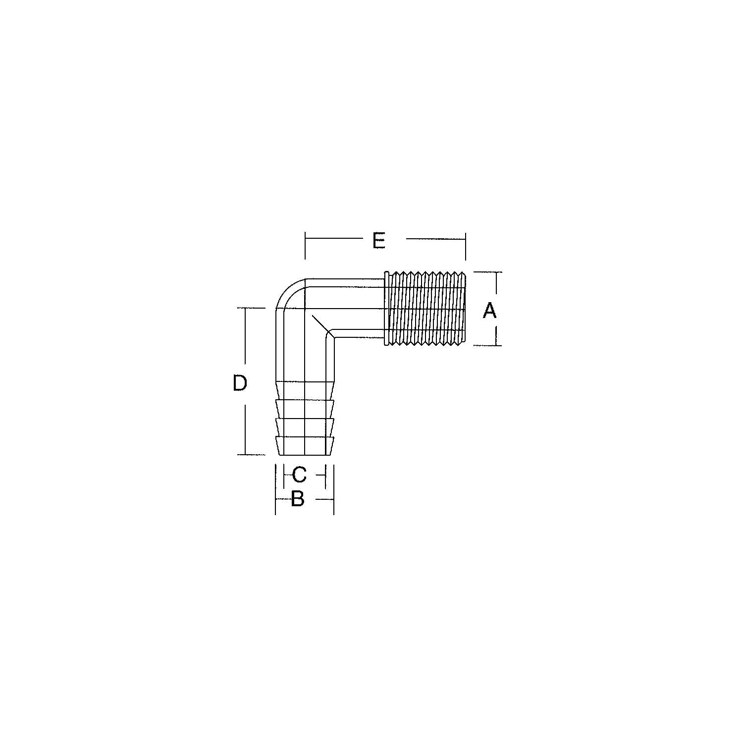 Forespar Marelon Male Elbow