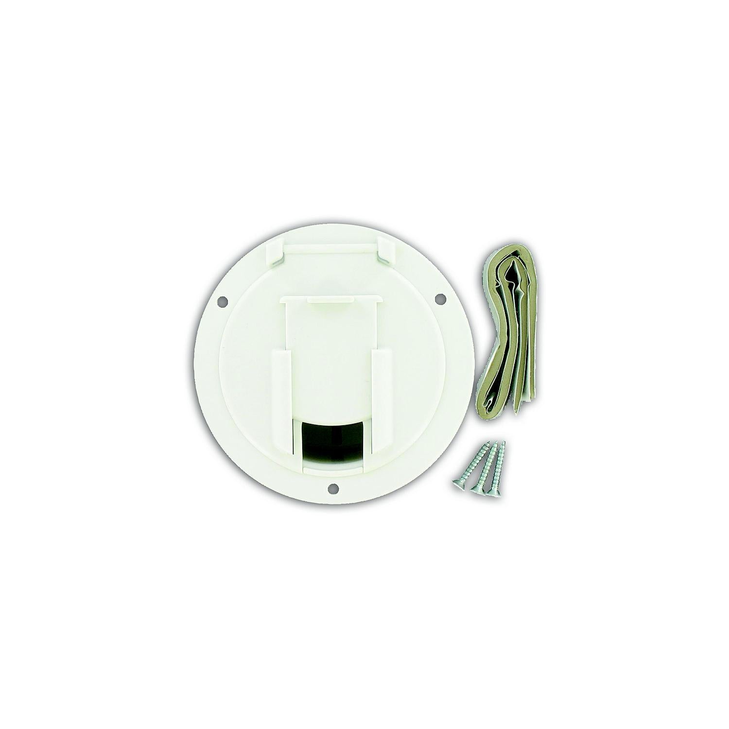 Valterra Cable Hatch, Medium Round, White