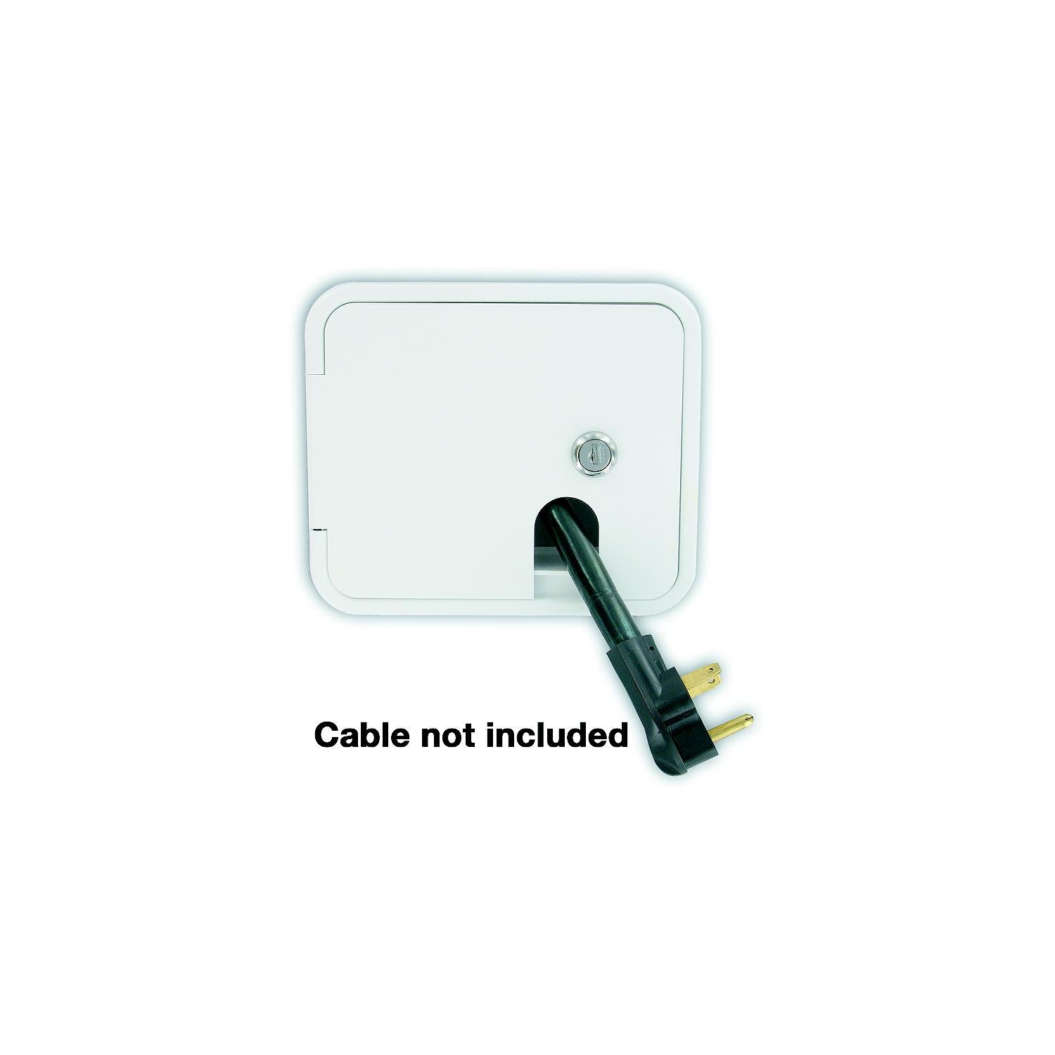 Valterra Cable Hatch, Medium Square, White