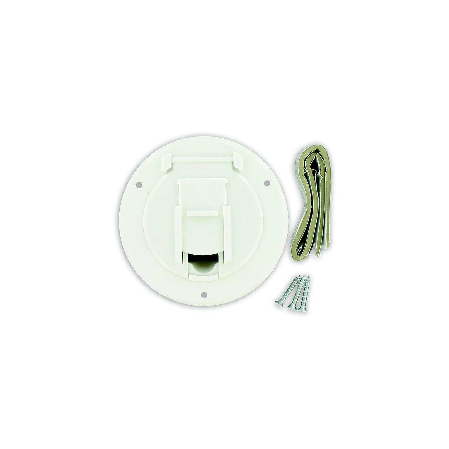 Valterra Cable Hatch, Small Round, White