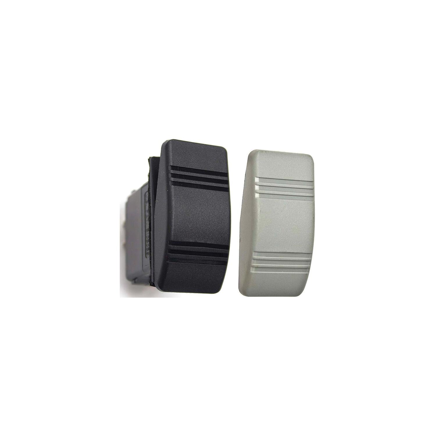 Contura III Non-Illuminated Weather Resistant Rocker Switch, On/Off, Black & Gray