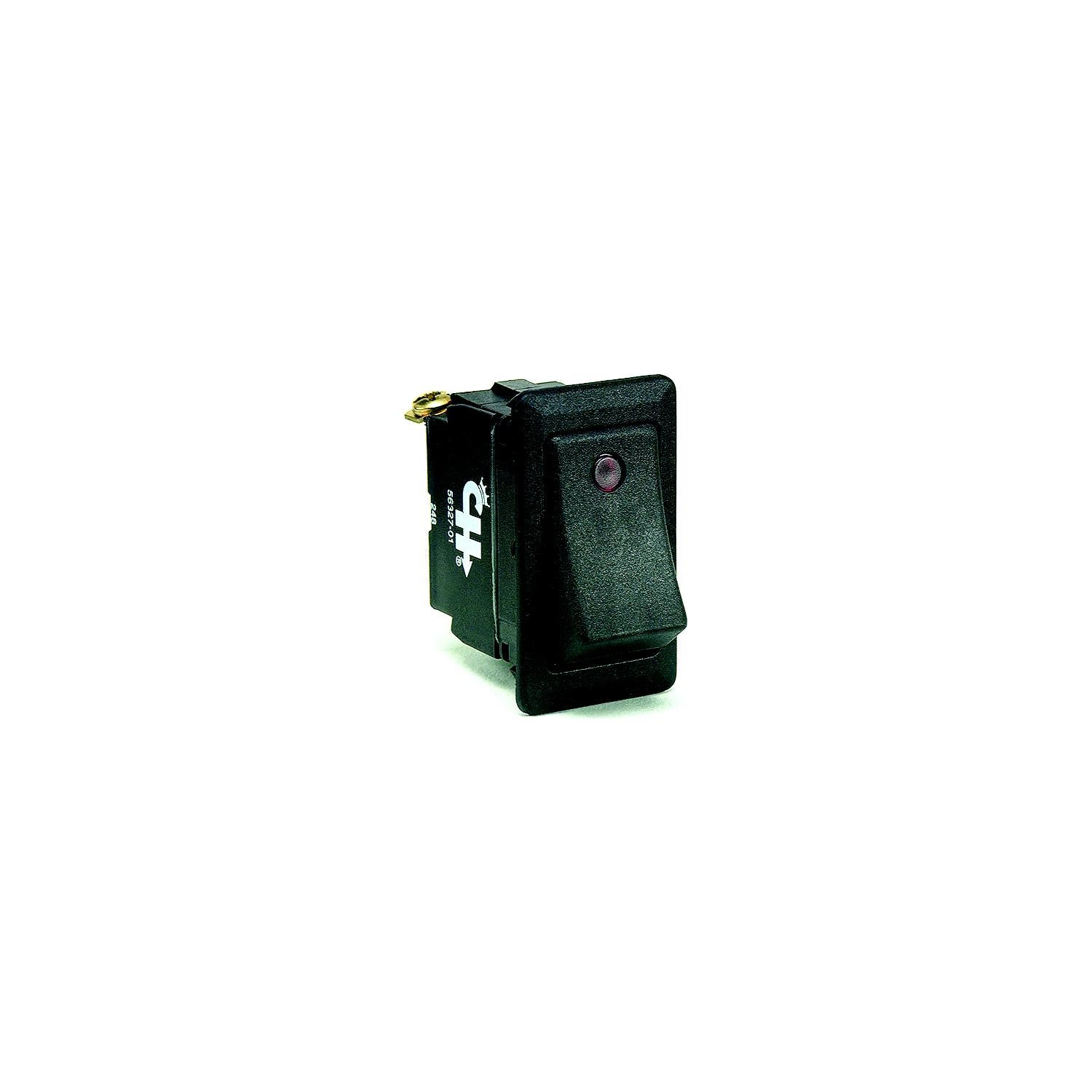 Cole Hersee 5632701BP Weather Resistant Rocker Switch w/Dependent Pilot Lights, On/Off, SPST