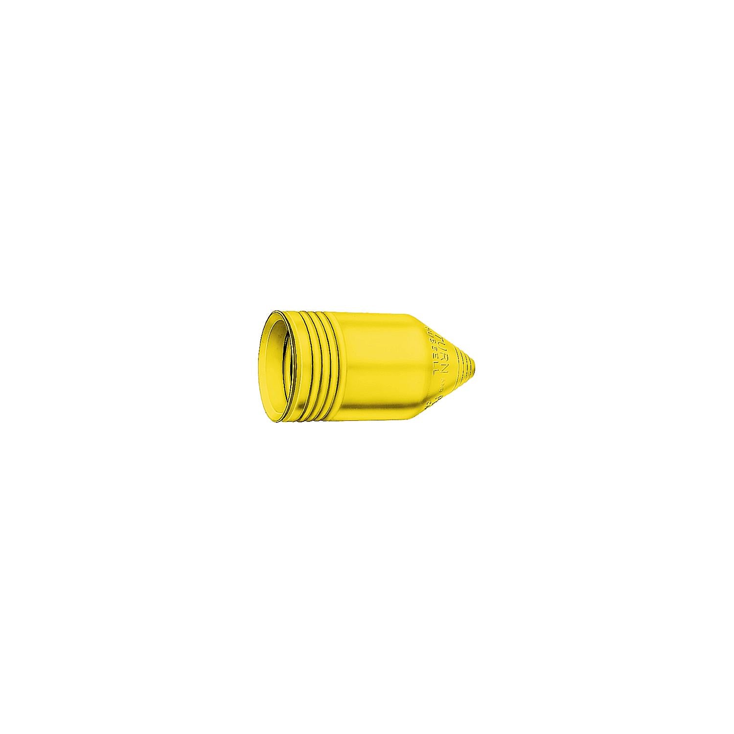 Hubbell HBL77CM16 Yellow Seal-Tite Cover for Weatherproofing 50A Plugs