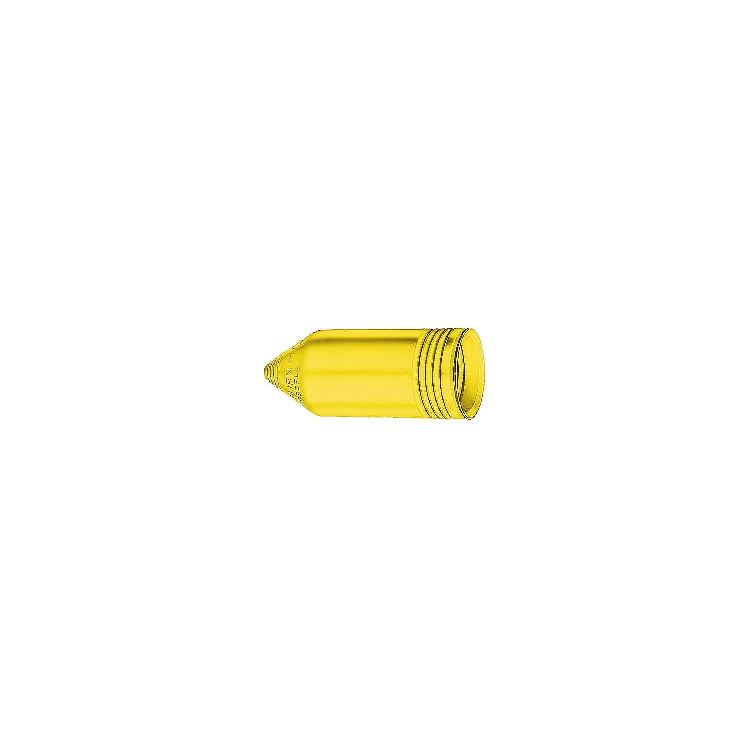 Hubbell HBL77CM17 Yellow Seal-Tite Cover for Weatherproofing Connector Bodies