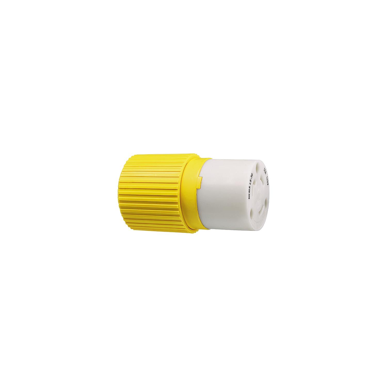 Hubbell HBL305CRC Yellow 30A 125V Connector Body