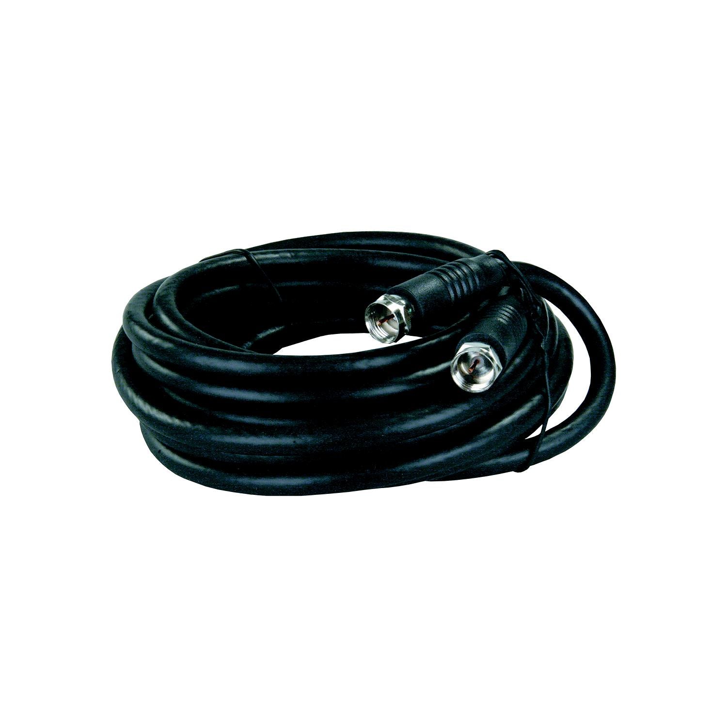 JR Products 47445 12' RG6 Exterior HD/Satellite Cable for RV TV Connection