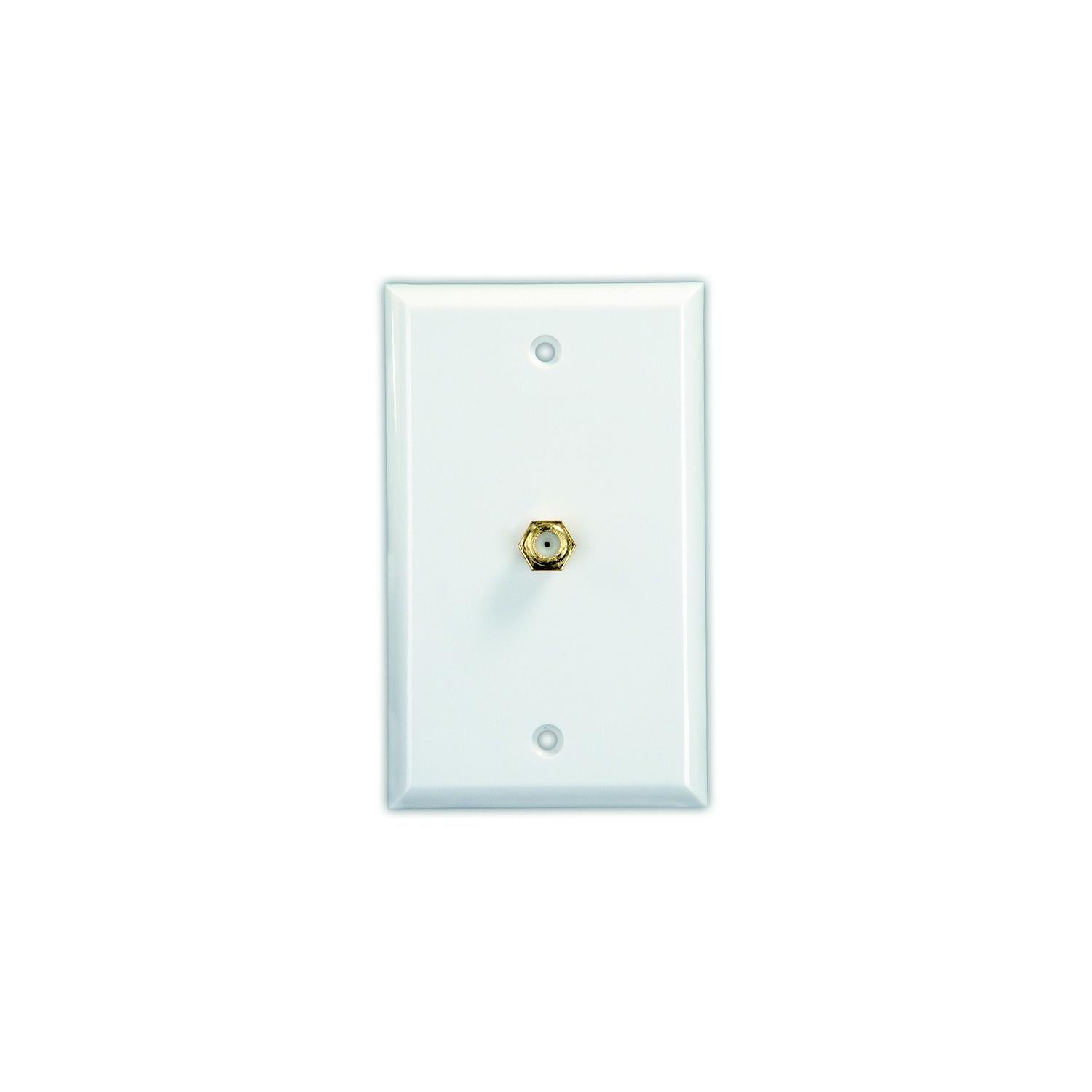 JR Products Interior Cable Tv Plate