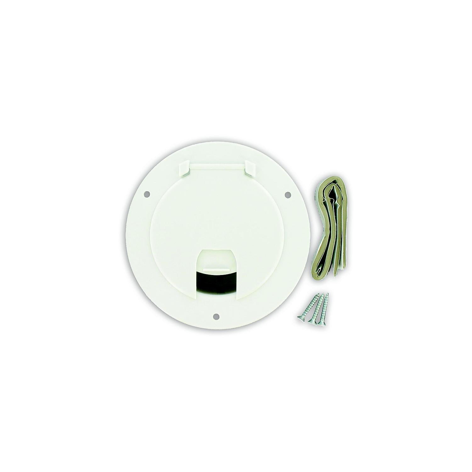 Valterra Cable Hatch, Large Round, White