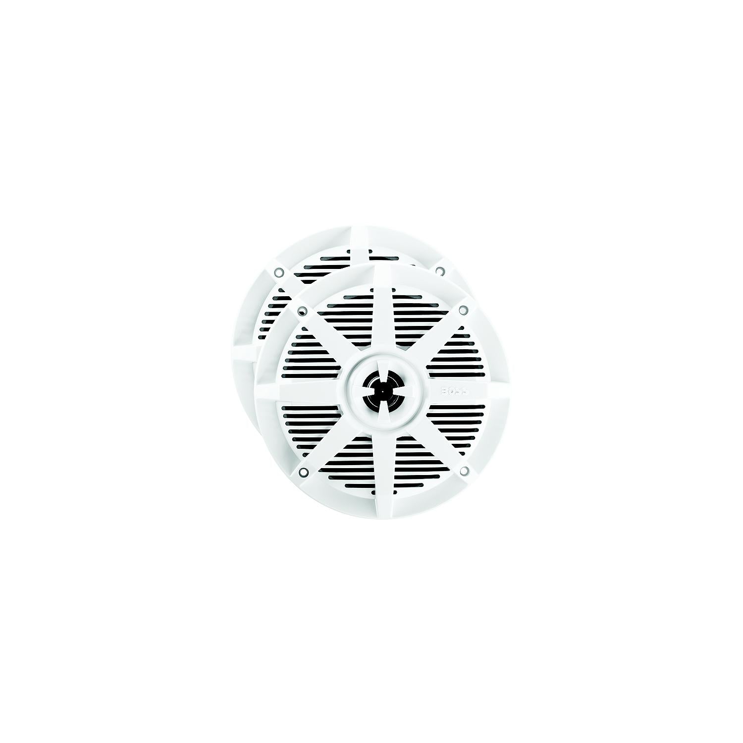 Boss 6-1/2" 2-Way Marine Speakers, White, pr.