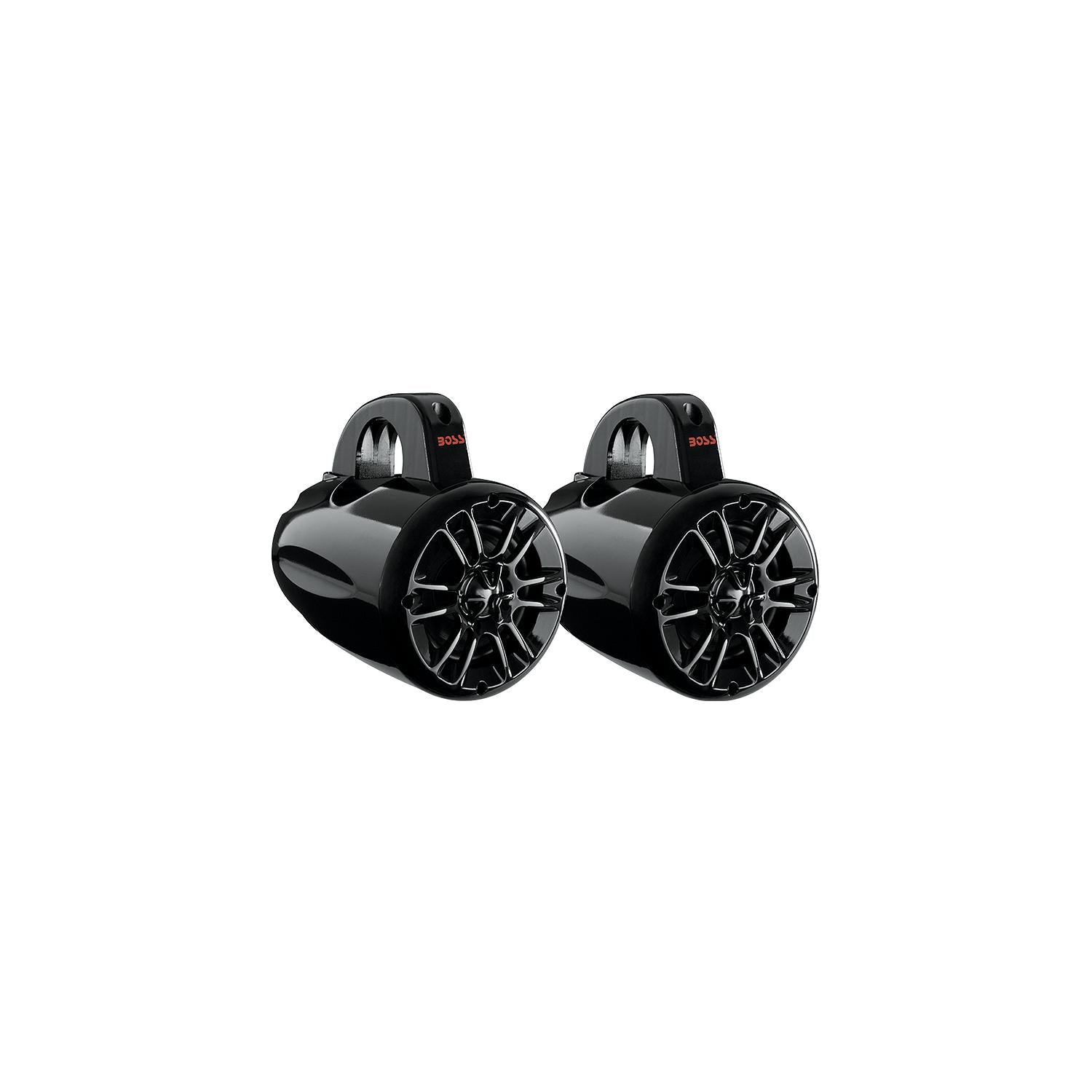 Boss 4" Weatherproof 2-Way Waketower Speaker System, Black, pr.