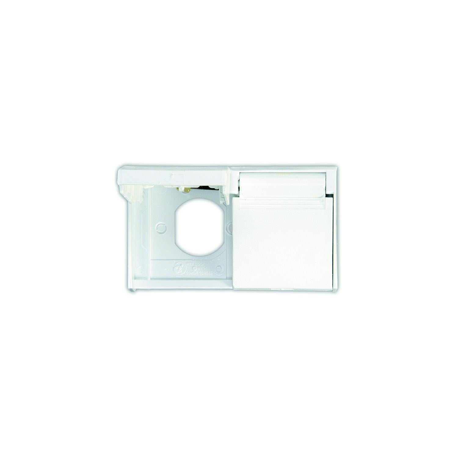 JR Products 47505 White Duplex Weatherproof RV Outlet Cover