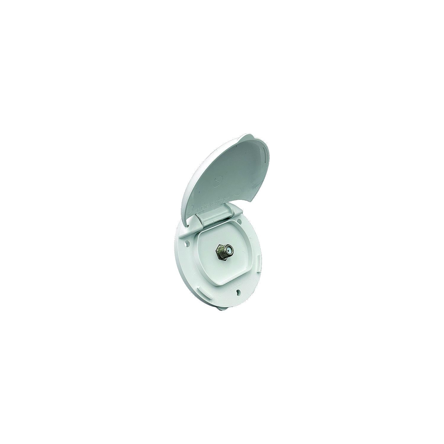 865-94307 Compact Enclosure, Polar White, Single Coax