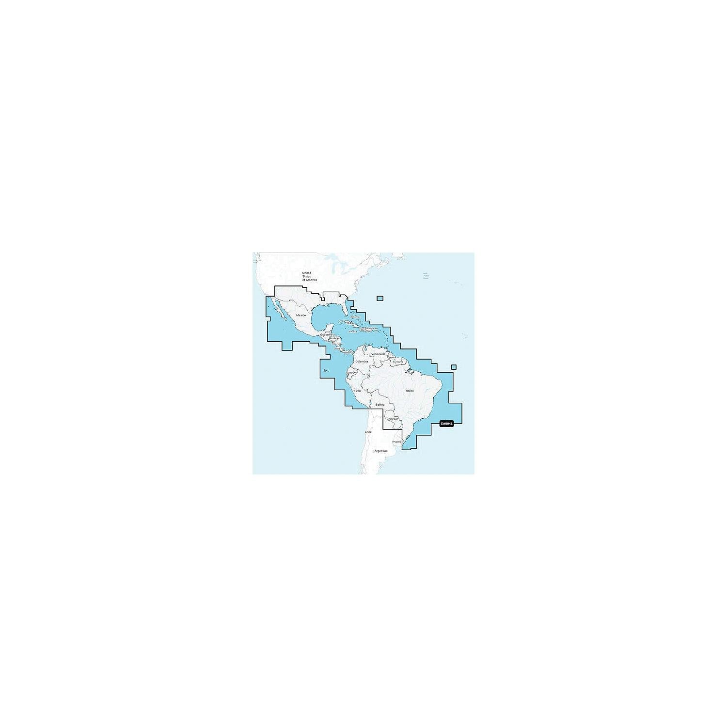 Navionics 010C136440 Platinum+ Cartography, Mexico, Caribbean to Brazil