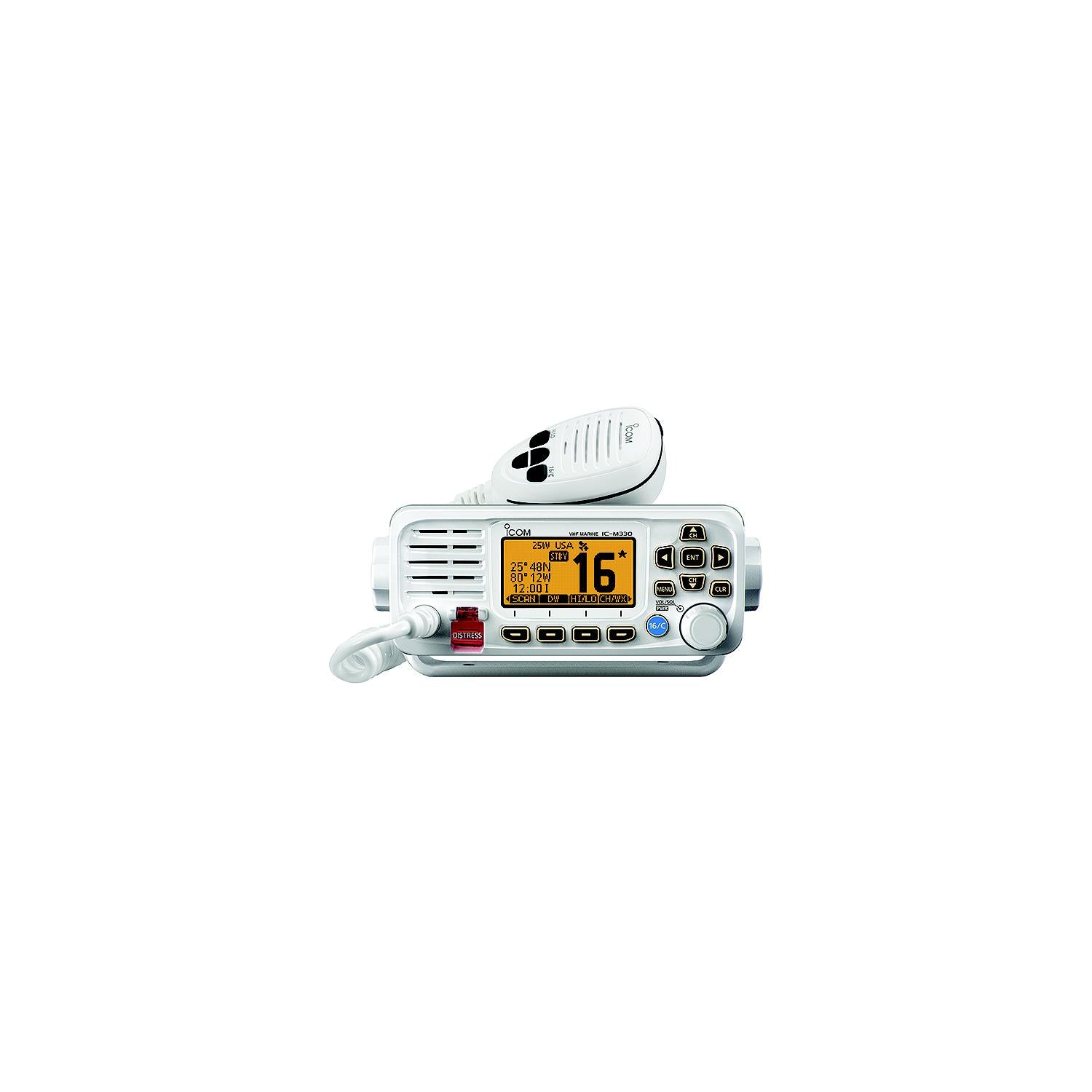 Icom M33061 M330 Ultra Compact VHF Marine Fixed Mount, White