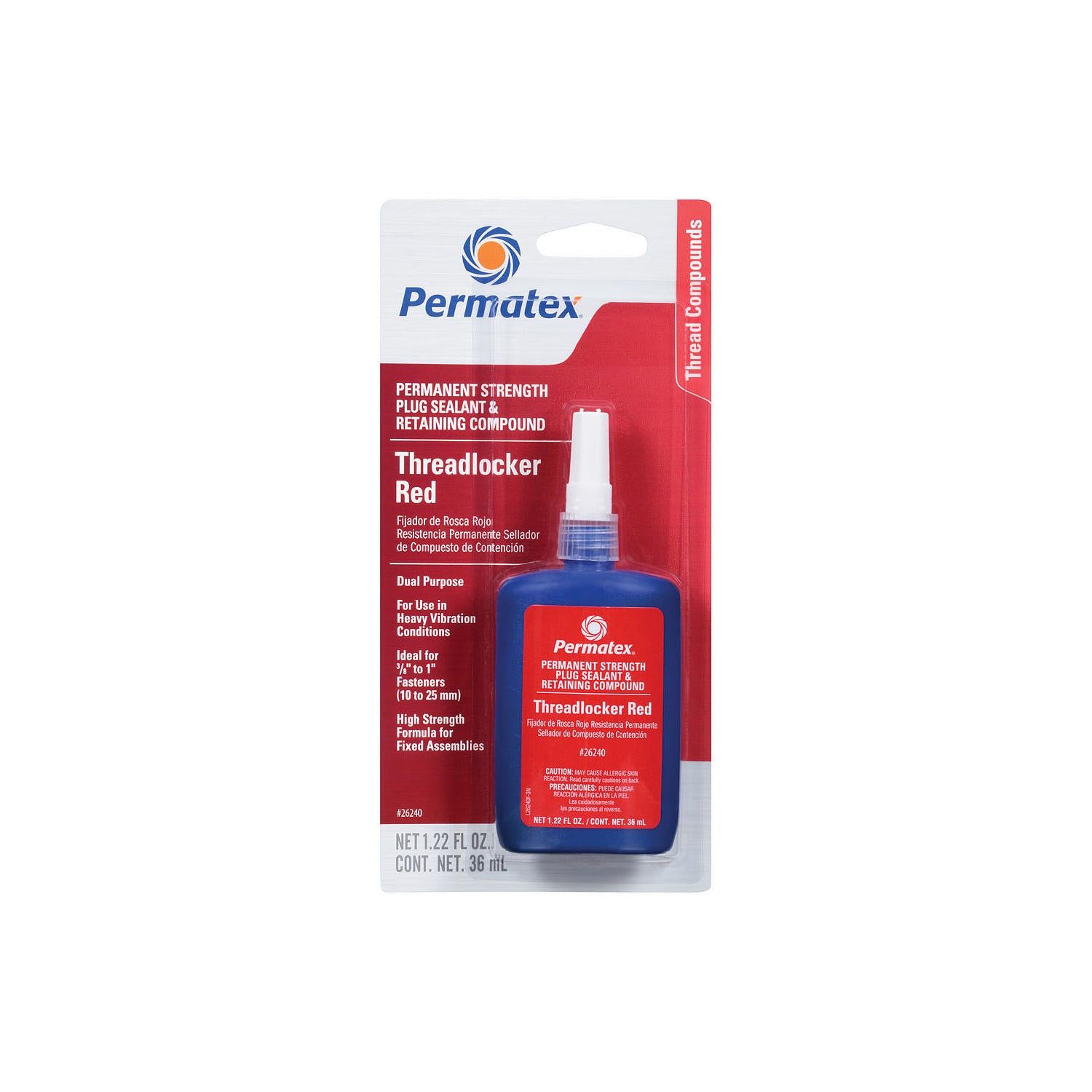 Permanent Strength Threadlocker Red