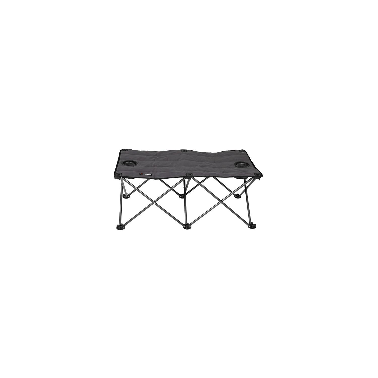 Lippert 2021123295 Campfire Folding Ottoman, Dark Grey