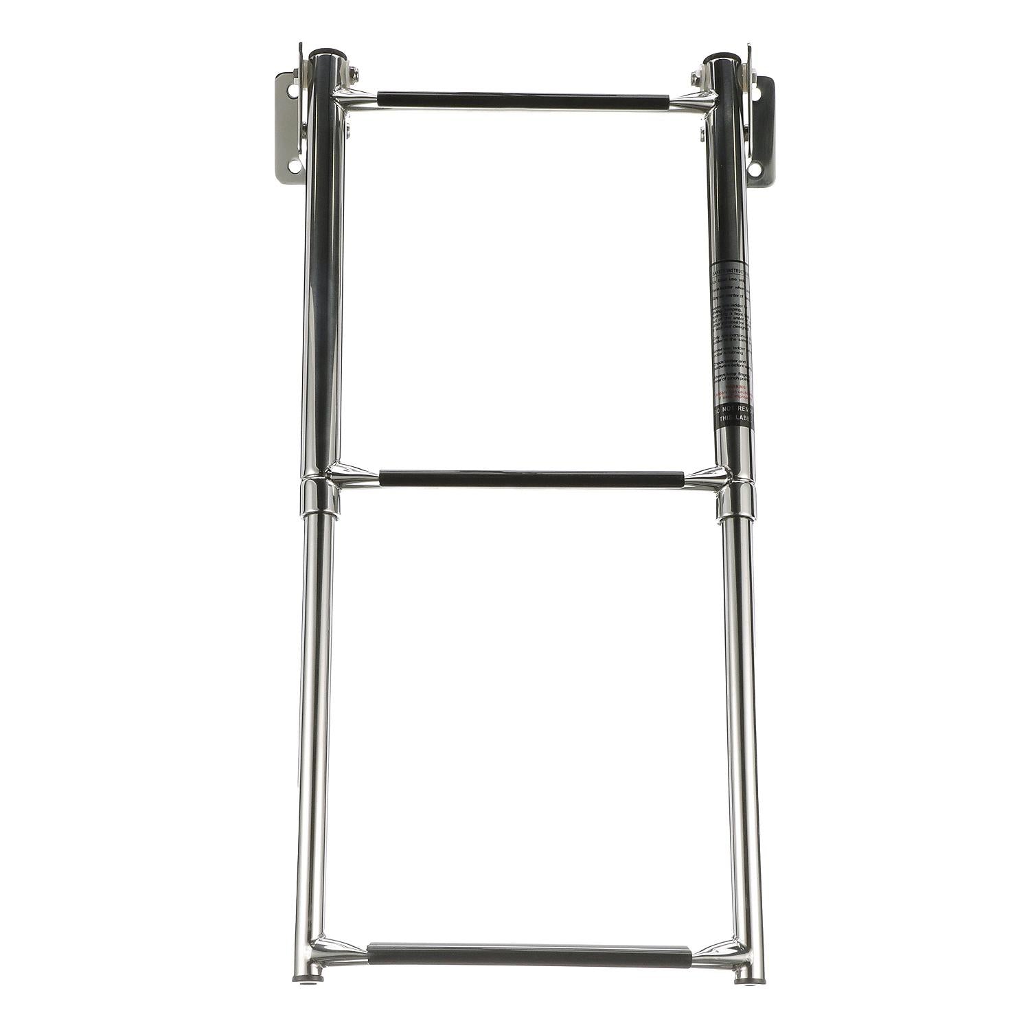 Seachoice 71221 Telescoping Transom Mount Stainless Steel 3-Step Ladder