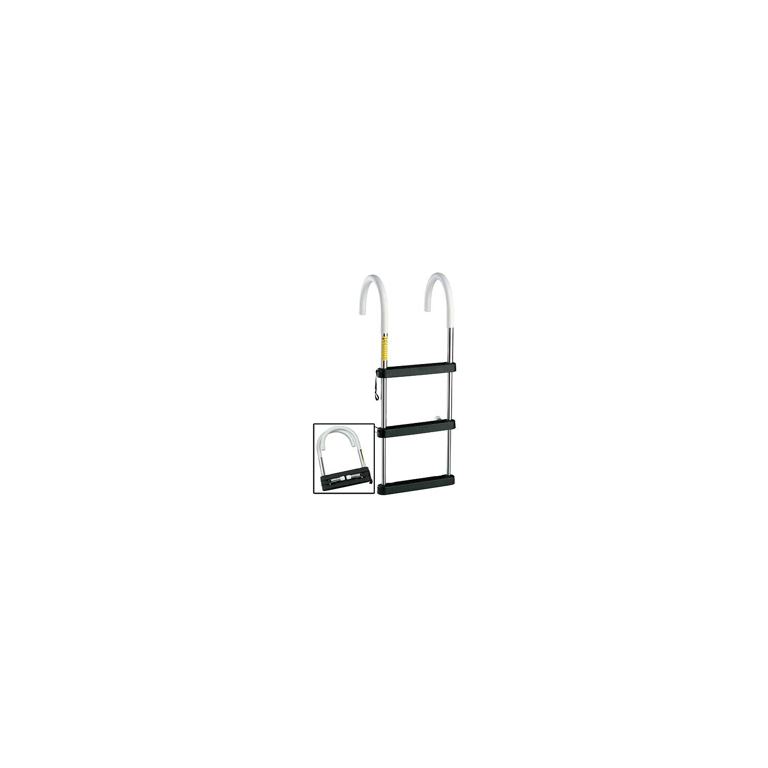 Garelick EEz-In Telescoping Stainless Steel Gunwale Hook Ladder