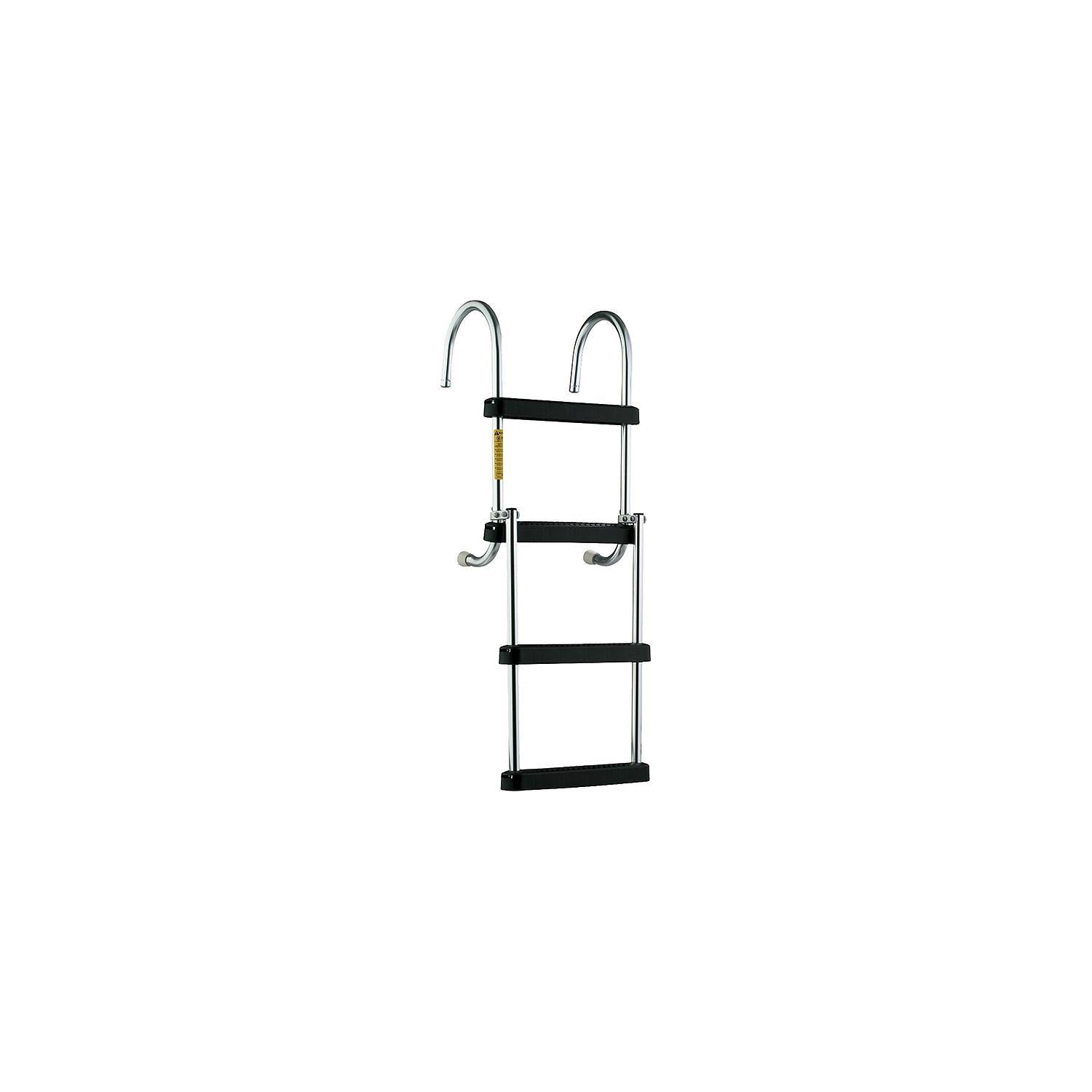 Garelick EEz-In Removable 4 Step Folding Pontoon Boarding Ladder