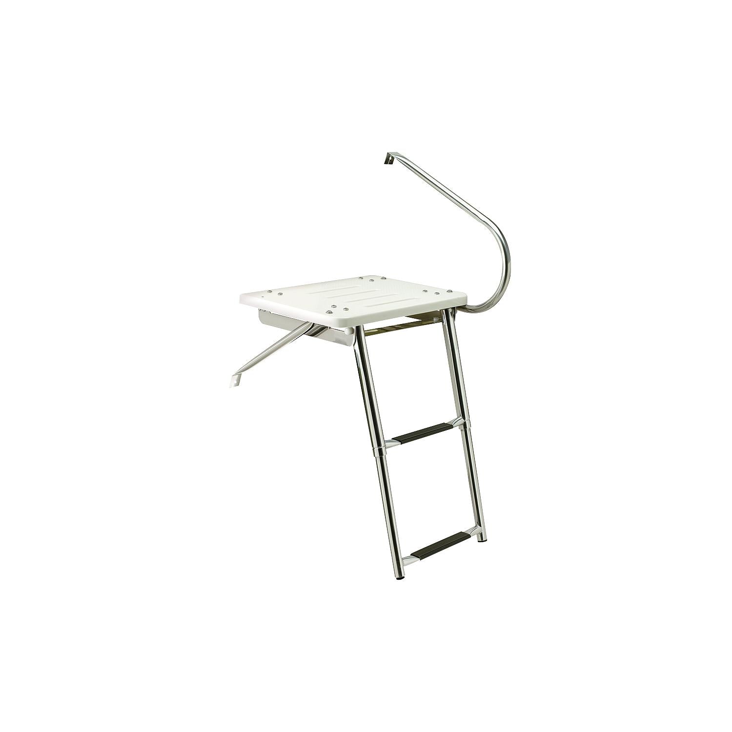 Seachoice Deluxe Universal Swim Platform With Slide Mount Telescoping Ladder