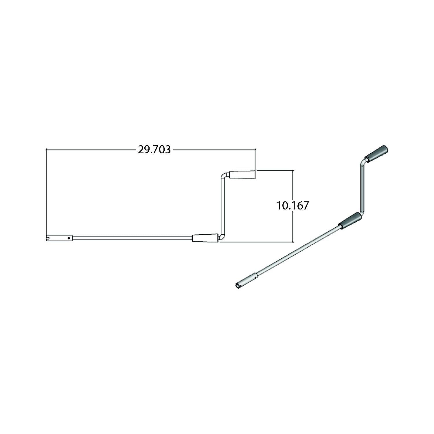 AP Products 014119226 Std S/O & Landing Gear Crank Handle