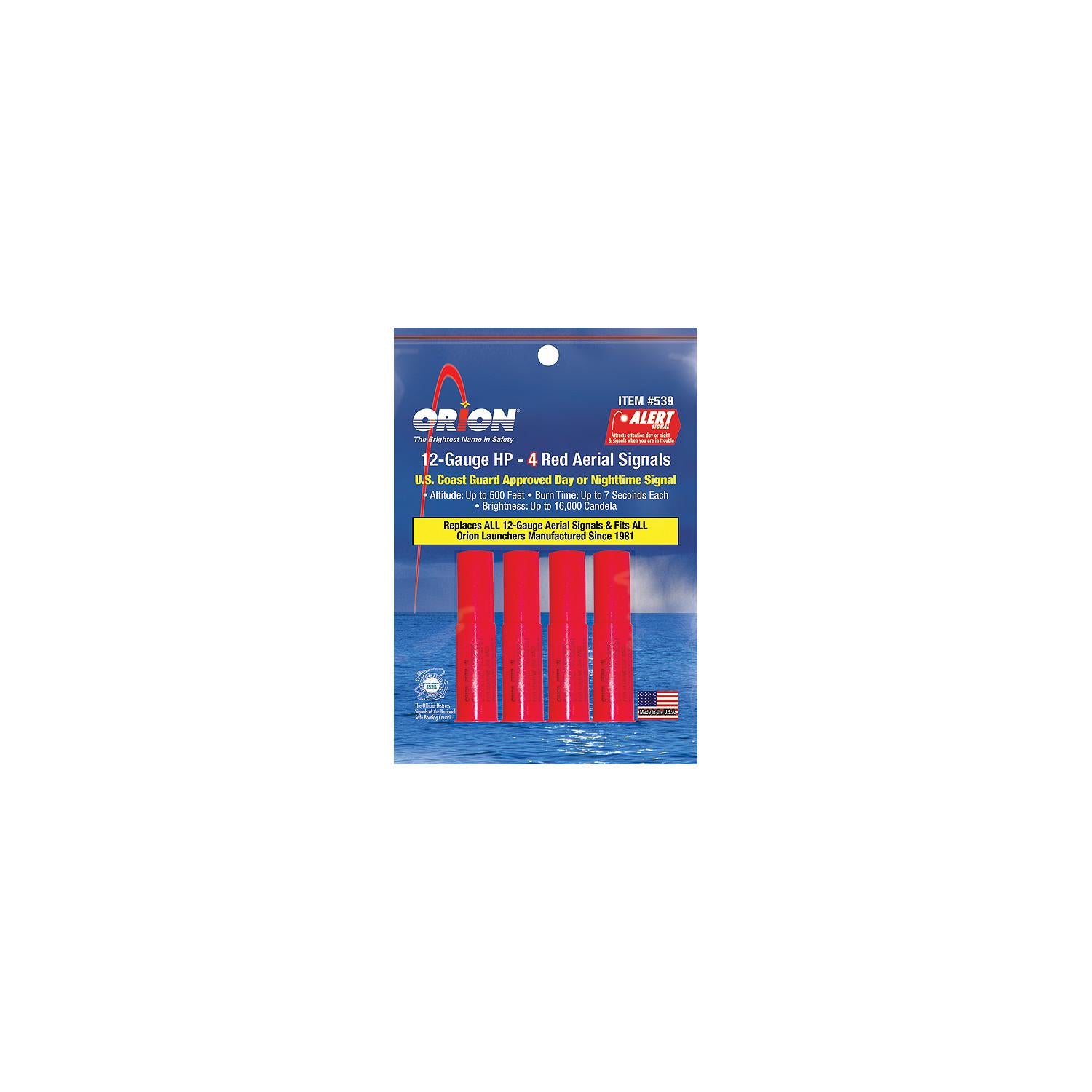 Alert-4 12 Gauge Aerial Flares, 4/pk