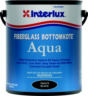 Interlux YBA579G Fiberglass Bottomkote® Aqua, Black, Gal.