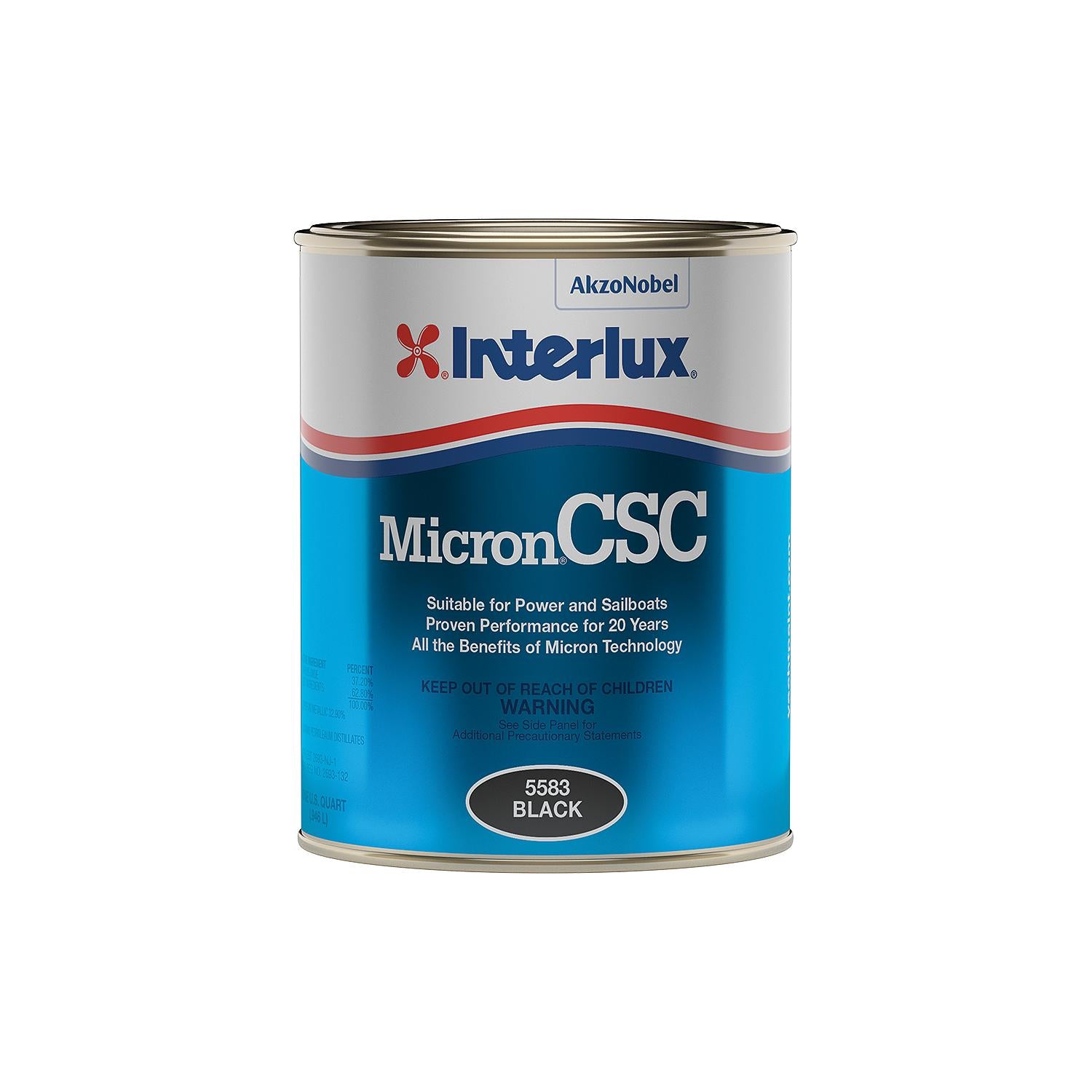 Interlux 5583Q Micron® CSC Bottom Paint, Black Qt., 6/case