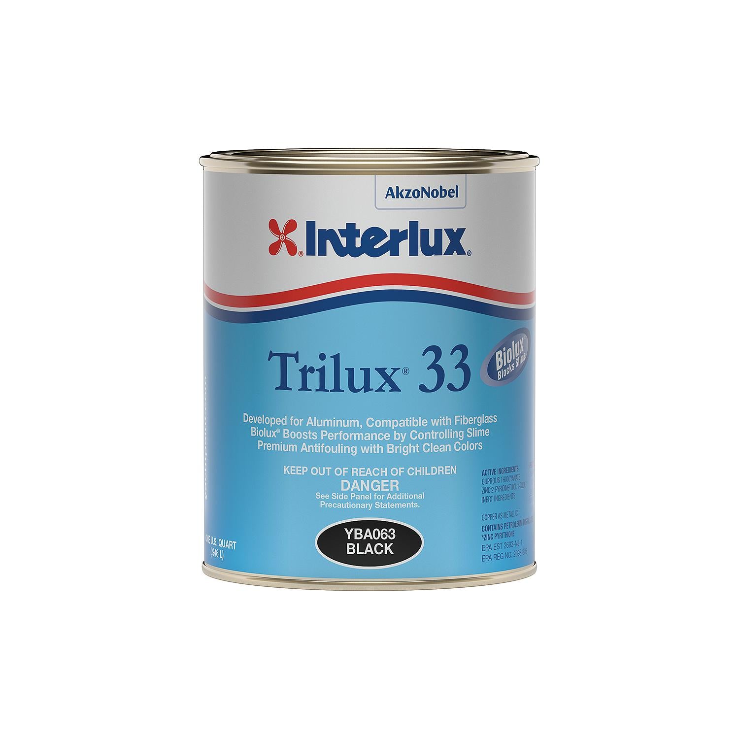 Interlux YBA063Q Trilux 33™, Black, Qt.