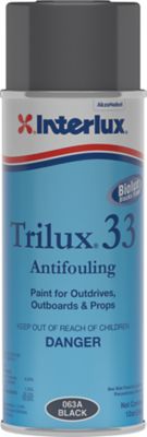 Interlux YBA063A16 Trilux 33 Antifouling Paint, Spray Can, Black