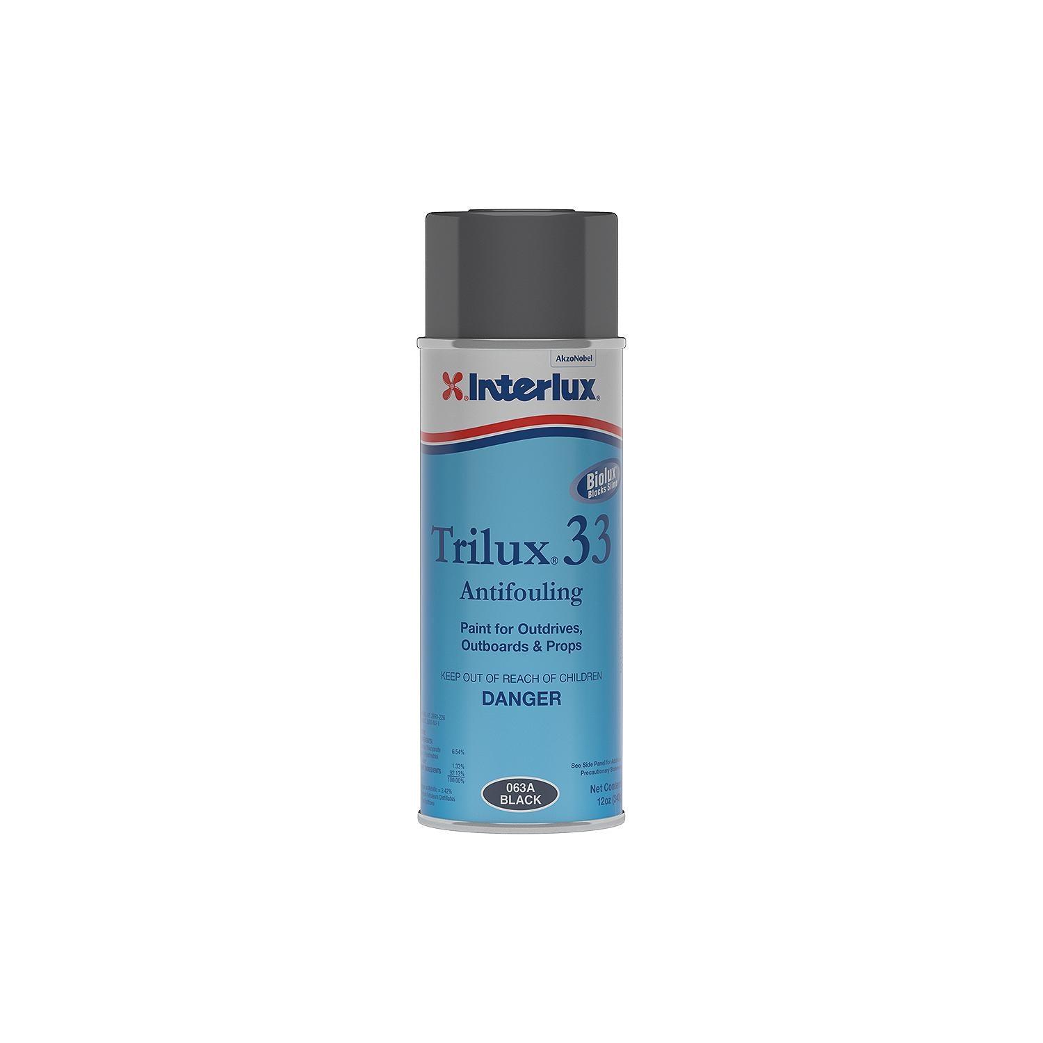 Interlux YBA064A16 Trilux 33 Antifouling Paint, Spray Can, Gray