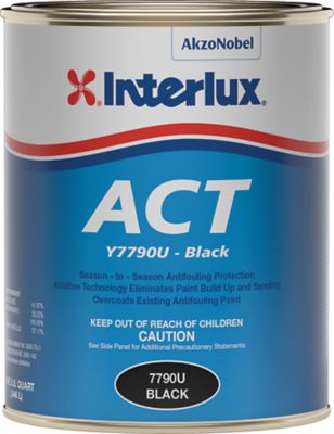 Interlux 7790UQ Act, Black, Qt., 6/case