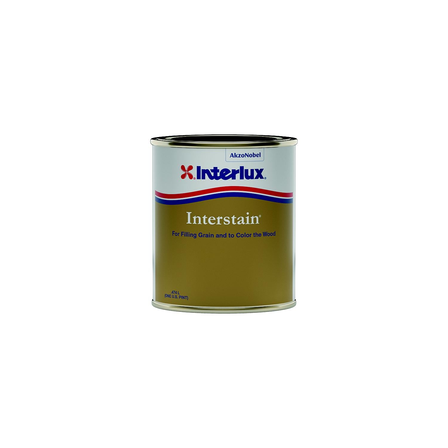 Interlux 1579P Interstain Wood Filler, Red Mahogany, Pt., 6/case