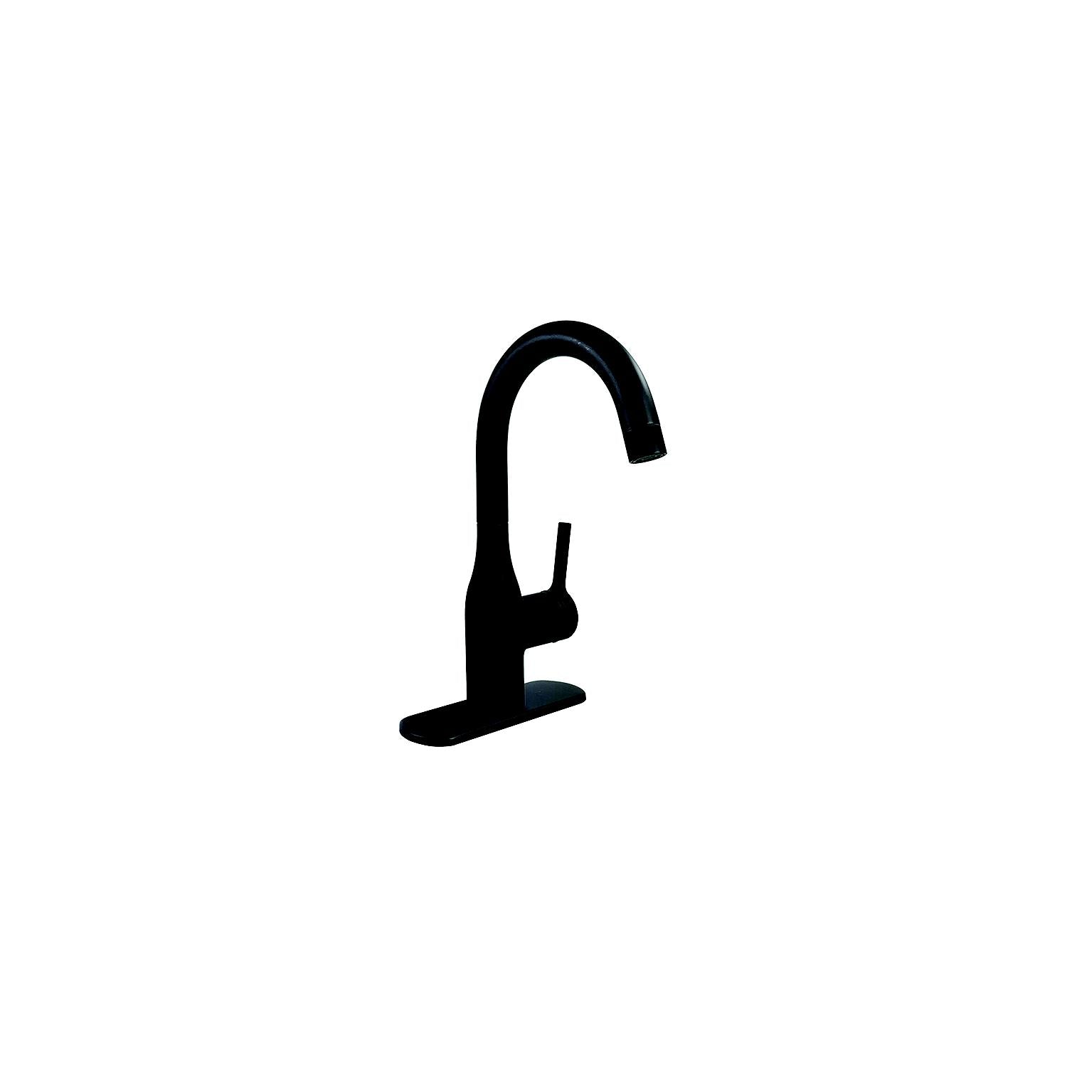 800-PF231710 Premium Slimline Single Handle Bar Faucet, Matte Black