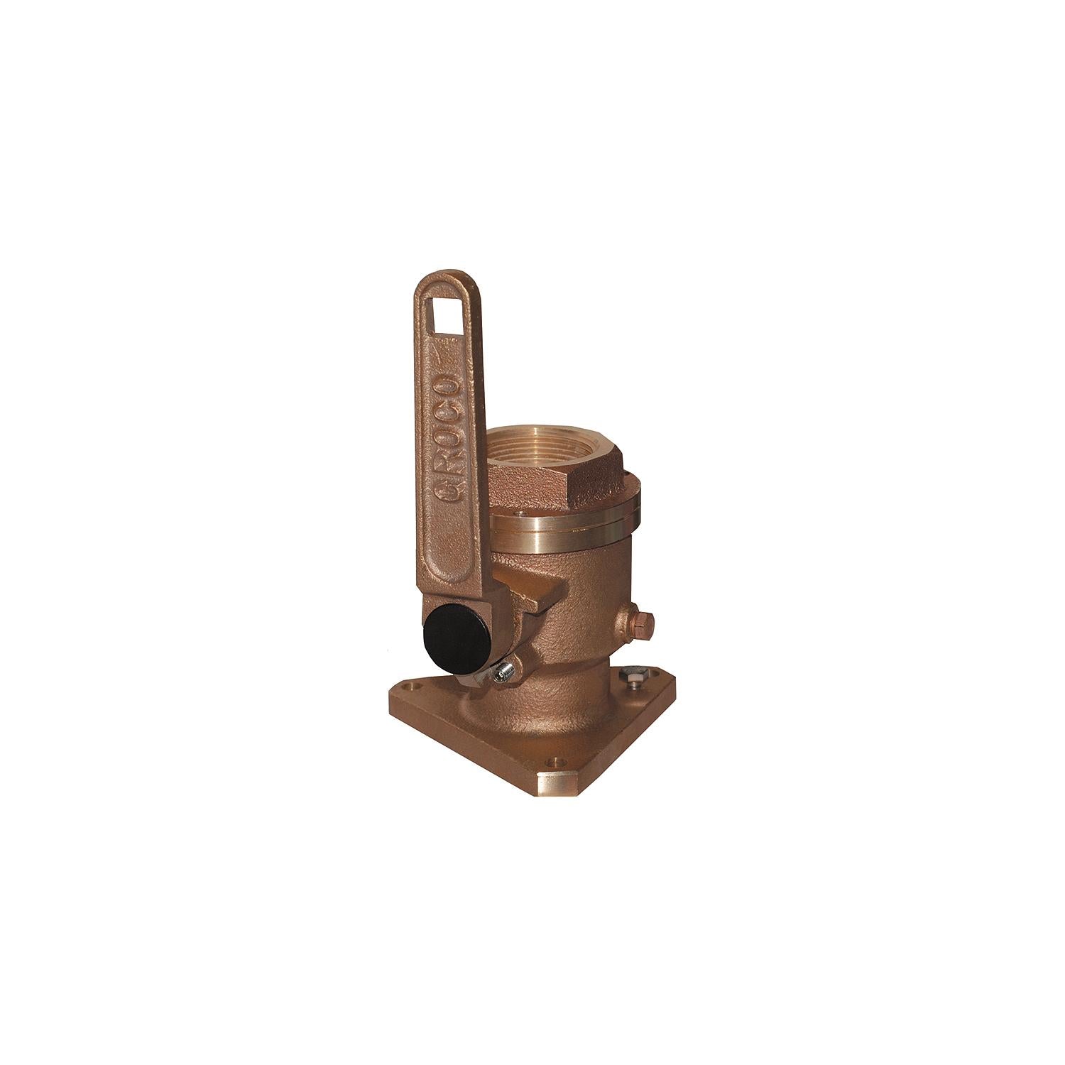 Groco BV Bronze Full-Flow Flanged Ball-Type Seacock