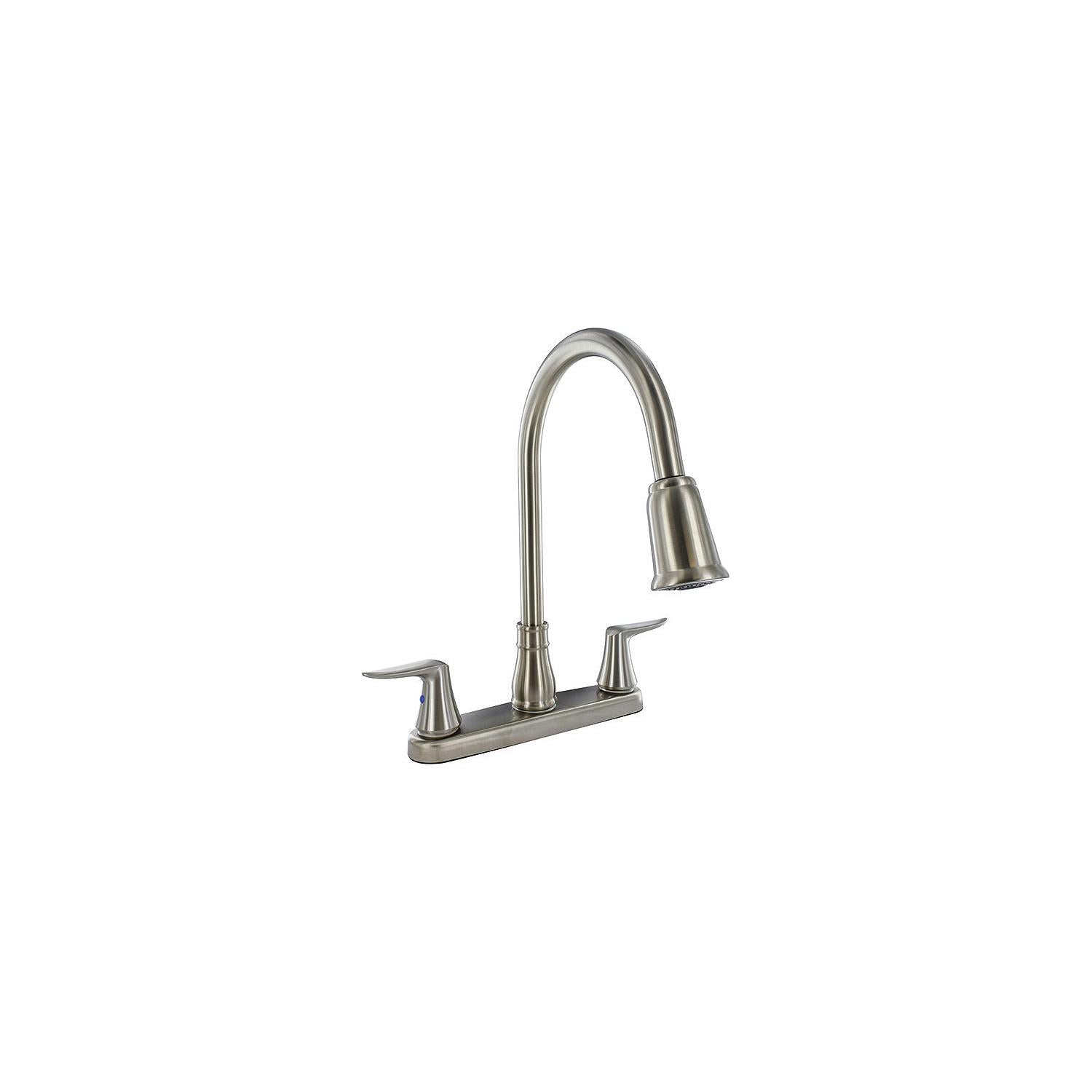 Valterra PF221404 Catalina™ Two Handle Kitchen Faucet, Brushed Nickel