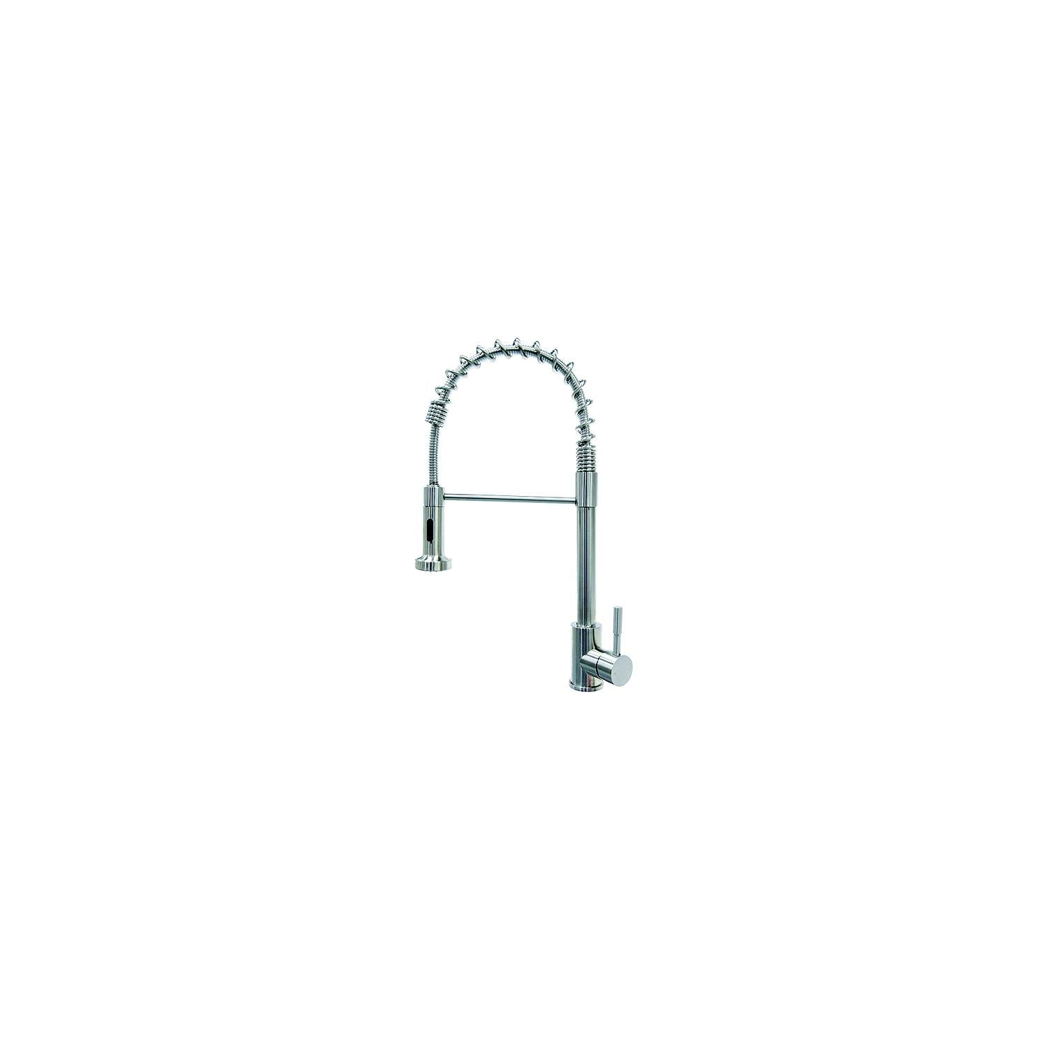 Flow-Max 719323 Coiled Spring Sprayer Faucet, Stainless Steel