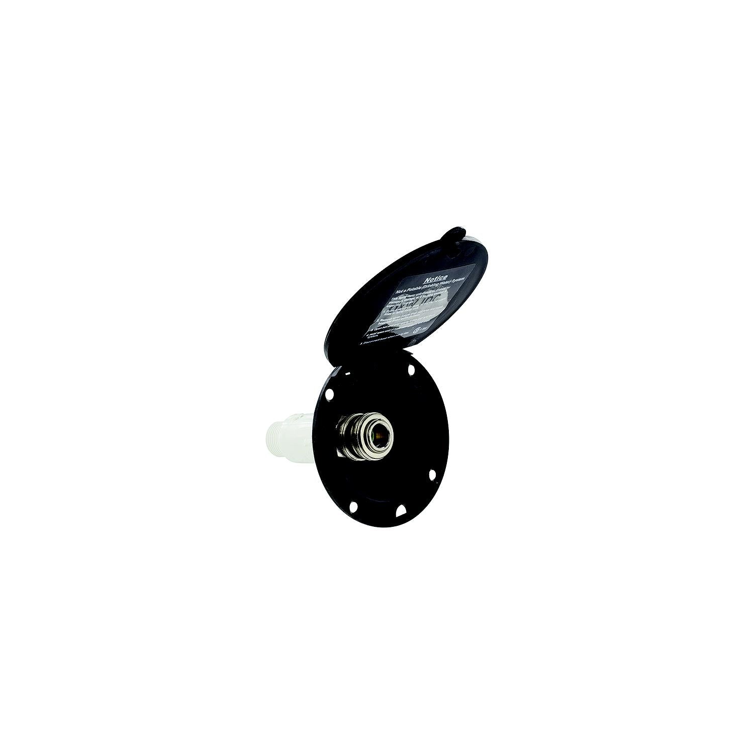 Valterra Spray-Away Quick Connect Port, Black