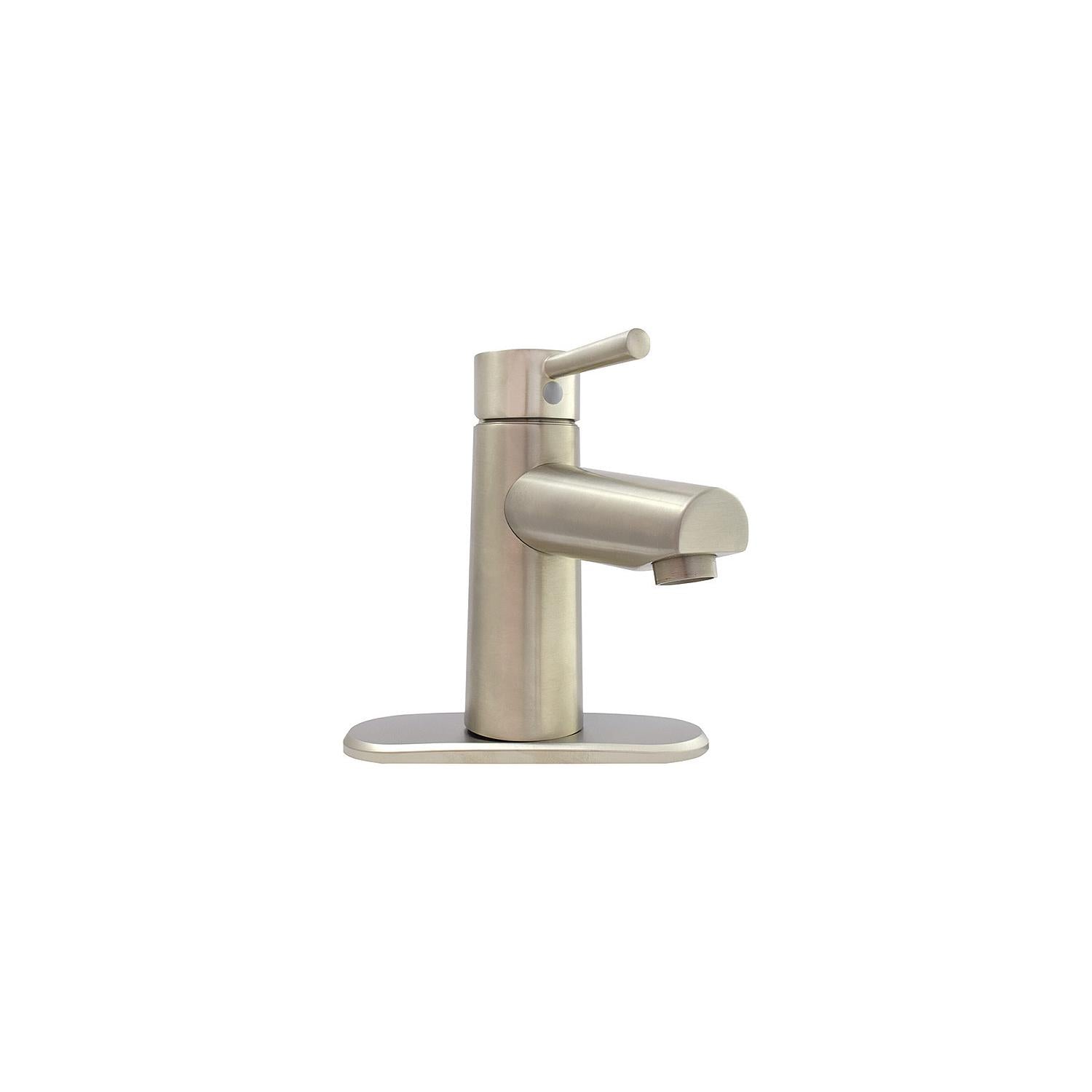 Valterra/Dometic PF232403 4" Premium Single Handle Vessel Lavatory Faucet, Brushed Nickel