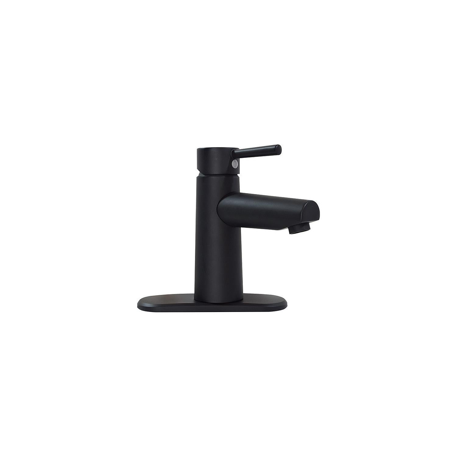 Valterra/Dometic PF232703 4" Premium Single Handle Vessel Lavatory Faucet, Matte Black