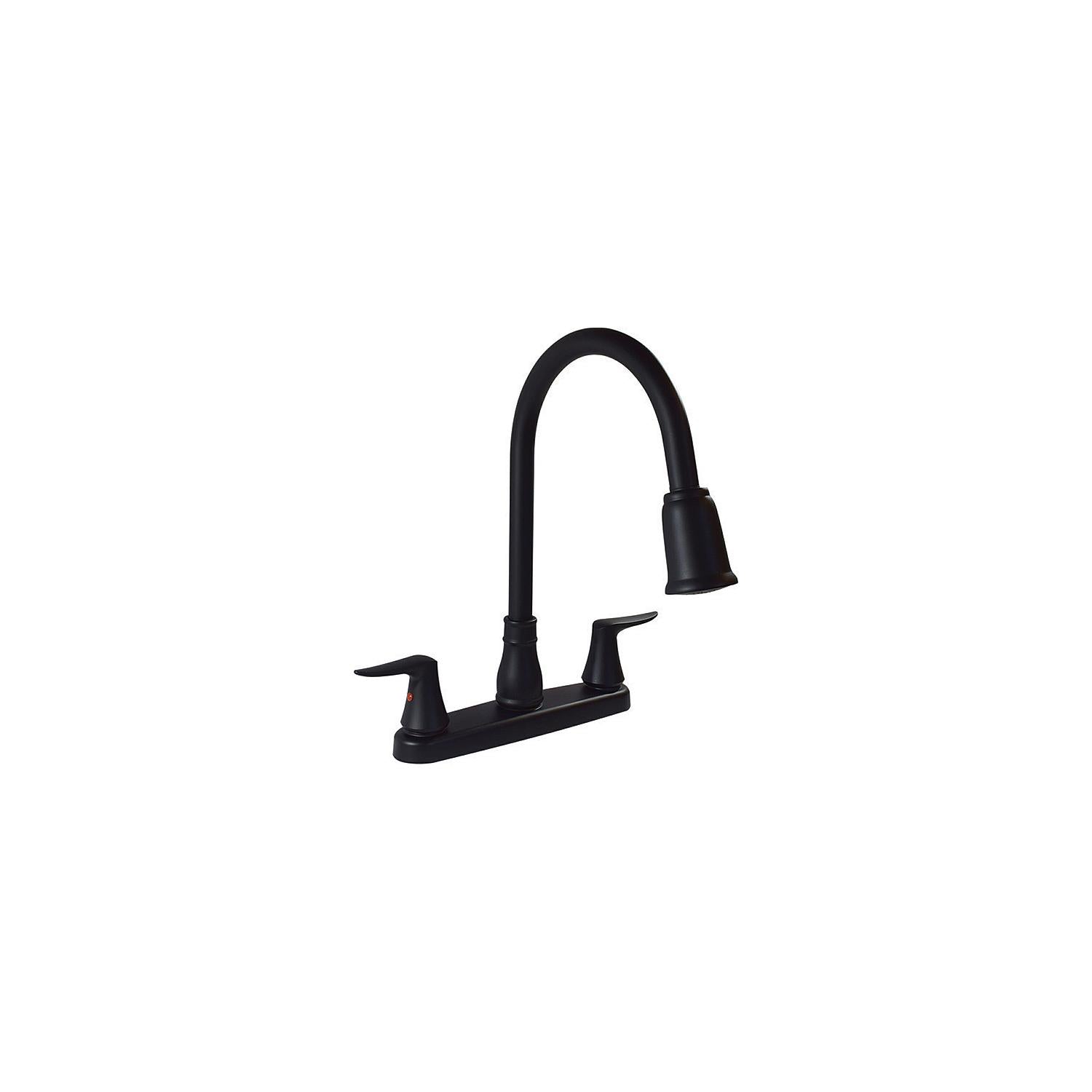 Valterra PF221703 Catalina™ Two Handle Kitchen Faucet, Matte Black