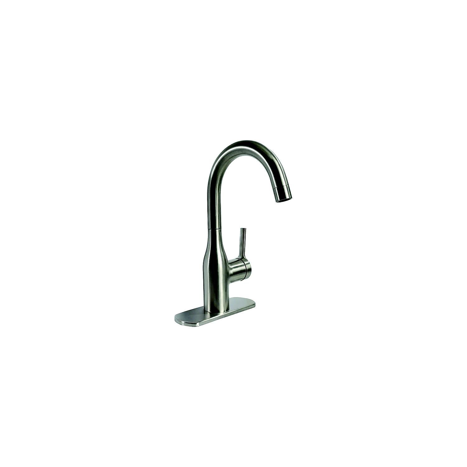 800-PF231410 Premium Slimline Single Handle Bar Faucet, Brushed Nickel